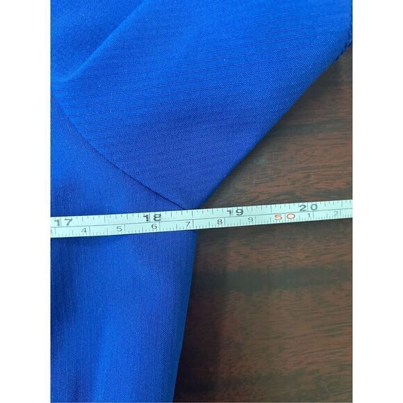 ScrubStar Supreme Stretch Electric Blue Scrub Top Size X-Small - Picture 8 of 8